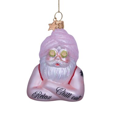 Vondels kersthanger kerstman met beauty handdoek - afbeelding 1