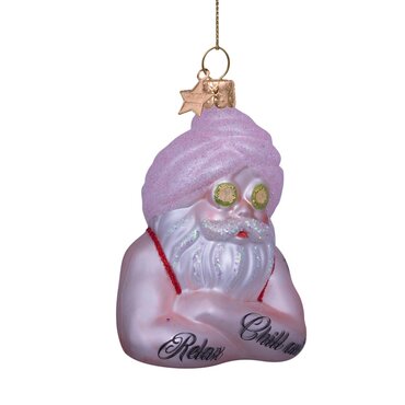 Vondels kersthanger kerstman met beauty handdoek - afbeelding 4