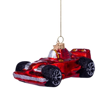 Vondels kersthanger rode raceauto