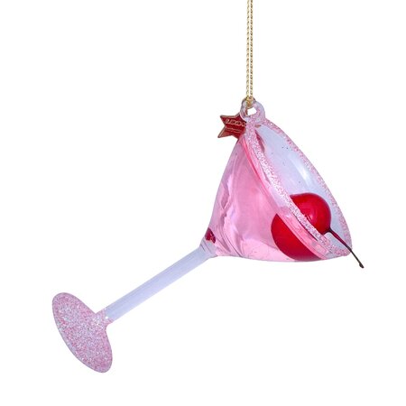 Vondels kersthanger roze cosmopolitan cocktail - afbeelding 1