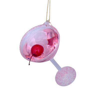 Vondels kersthanger roze cosmopolitan cocktail - afbeelding 3