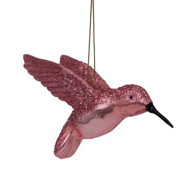 Vondels kersthanger roze kolibrie