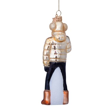 Vondels kersthanger ski lady - afbeelding 4