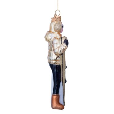 Vondels kersthanger ski lady - afbeelding 5