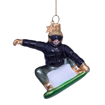 Vondels kersthanger snowboarder - afbeelding 1