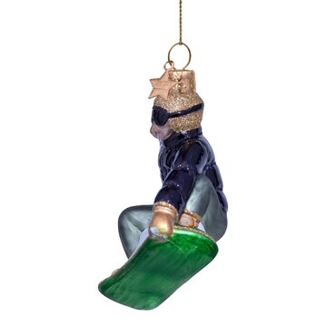 Vondels kersthanger snowboarder - afbeelding 2