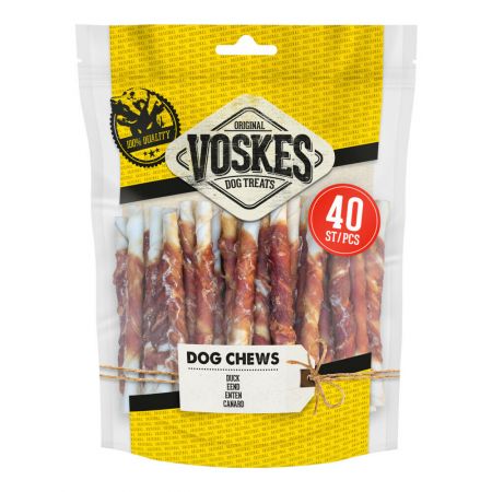 Voskes rawhide eend twist (400 gram)