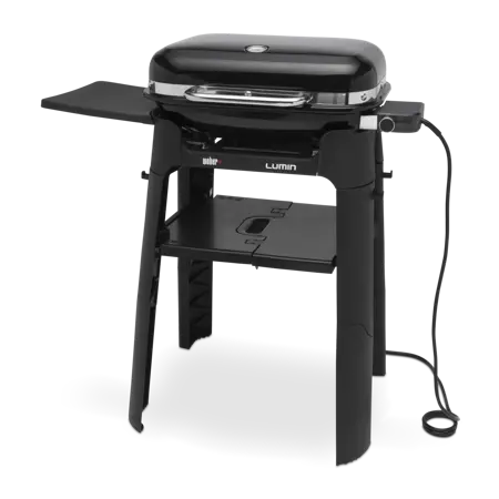 Weber Lumin black elektrische barbecue met standaard