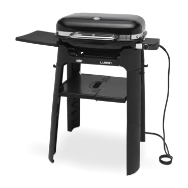 Weber Lumin black elektrische barbecue met standaard