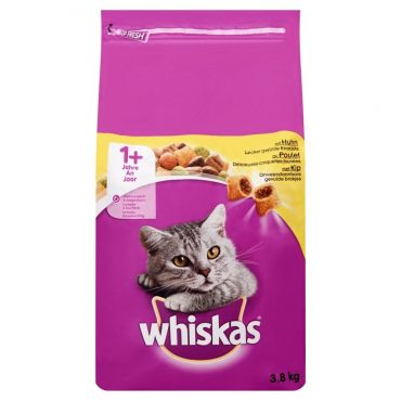 Whiskas kattenvoer adult kip (3,8 kg)