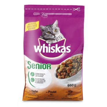 Whiskas kattenvoer senior kip (950 gram)