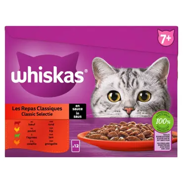 Whiskas Pouch senior saus classic selectie