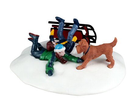 Lemax kerstdorp figuur 'Winter Wipeout'