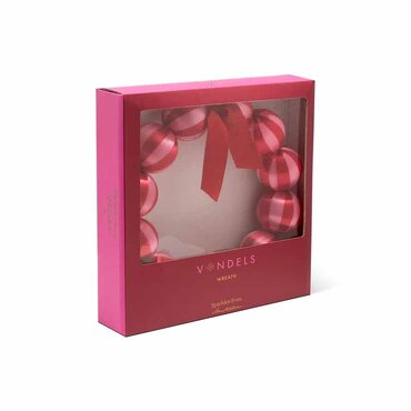 Vondels kersthanger Wreath roze
