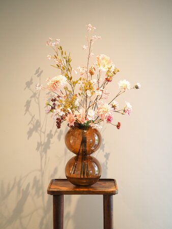 Zijden boeket 'Blush & Berry'