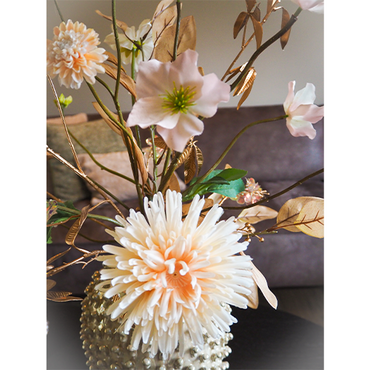 Zijden boeket 'Charming Crème' - afbeelding 2