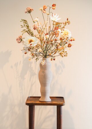 Zijden boeket 'Dusty Rose' - afbeelding 1
