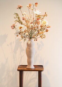 Zijden boeket 'Dusty Rose' - afbeelding 1