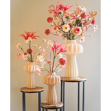 Zijden boeket 'Peach Blush' - afbeelding 3