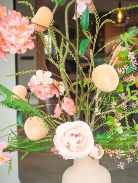 Zijden boeket 'Pretty Peach' - groot - afbeelding 4