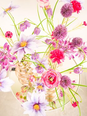 Zijden boeket 'Purple Summer' - klein - afbeelding 4