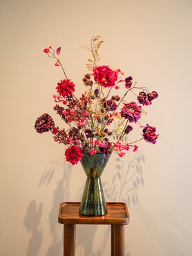 Zijden boeket 'Velvet Berry'