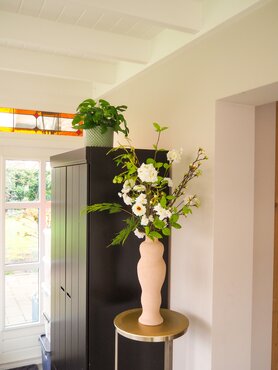 Zijden boeket 'White Elegance' - groot