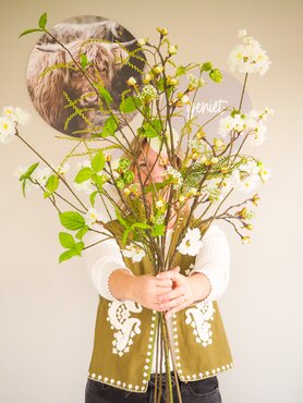 Zijden boeket 'White Elegance' - groot - afbeelding 2
