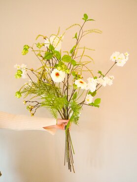 Zijden boeket 'White Elegance' - groot - afbeelding 3