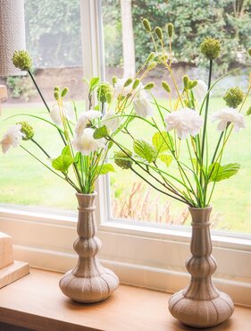 Zijden boeket 'White Elegance' - klein - afbeelding 4